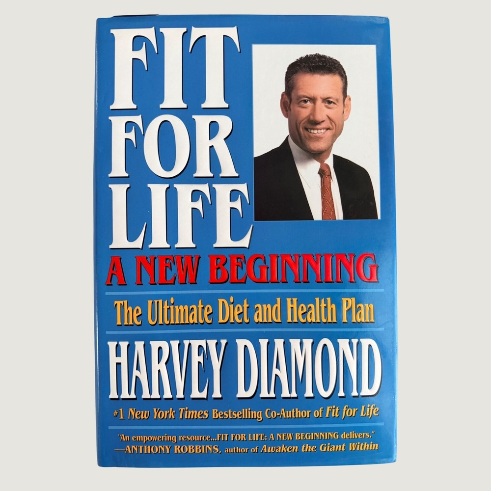 Fit for Life A New Beginning Harvey Diamond Hardcover Diet Health Plan 2000 1st